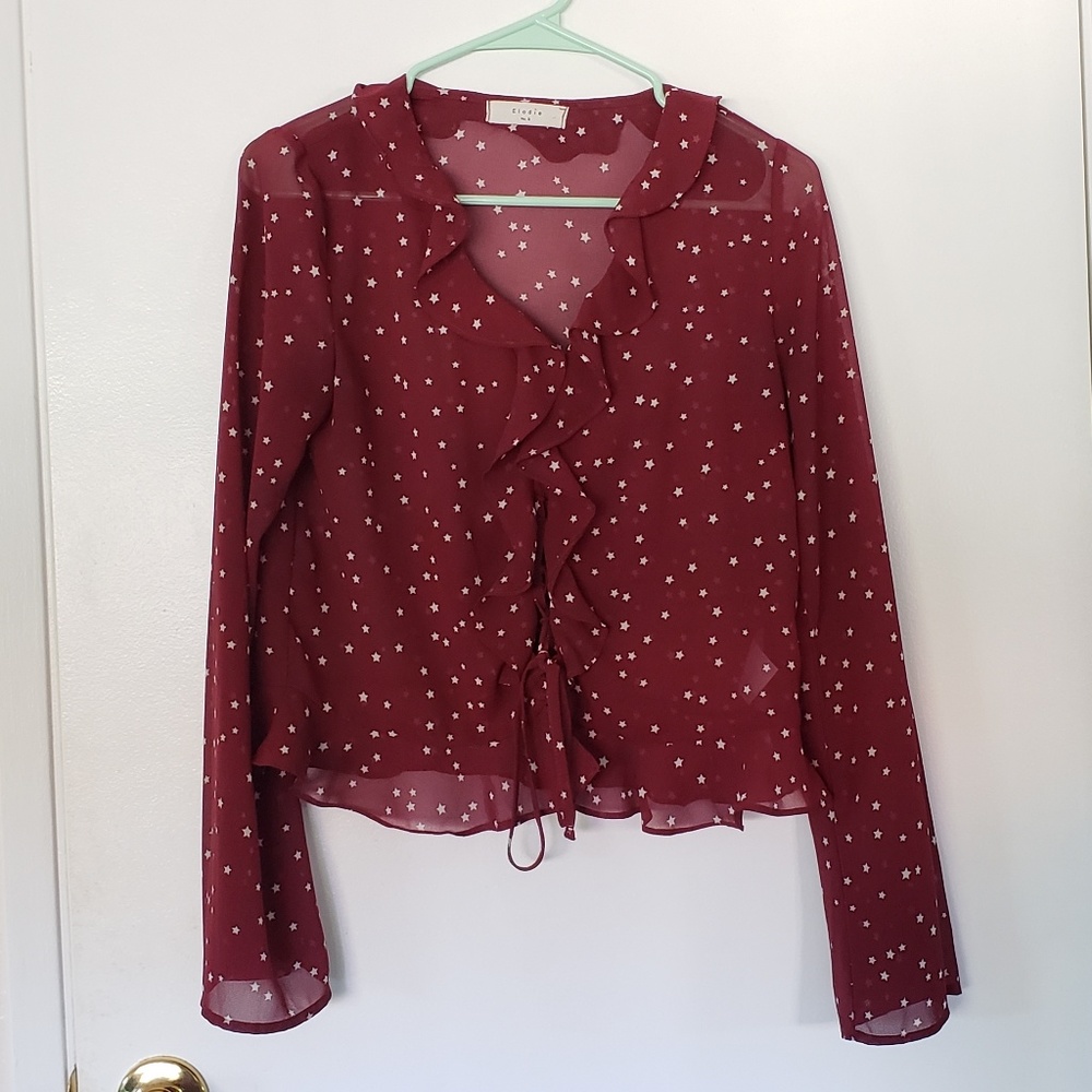 Elodie sheer blouse